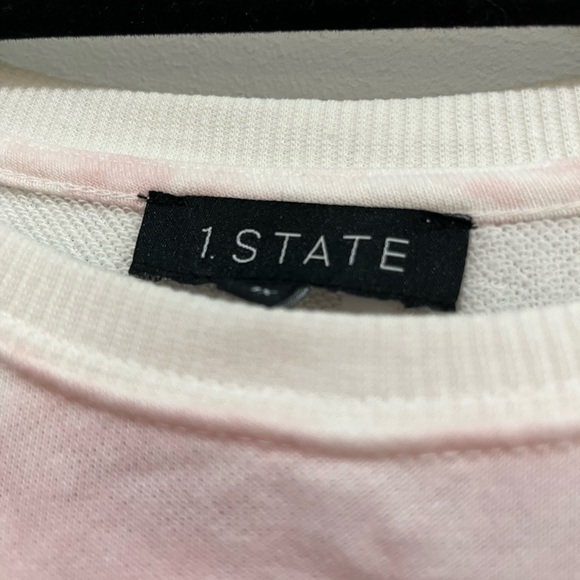 1.State Tie Die Pink Ruffle Sweatshirt Size 1X - Picture 4 of 7